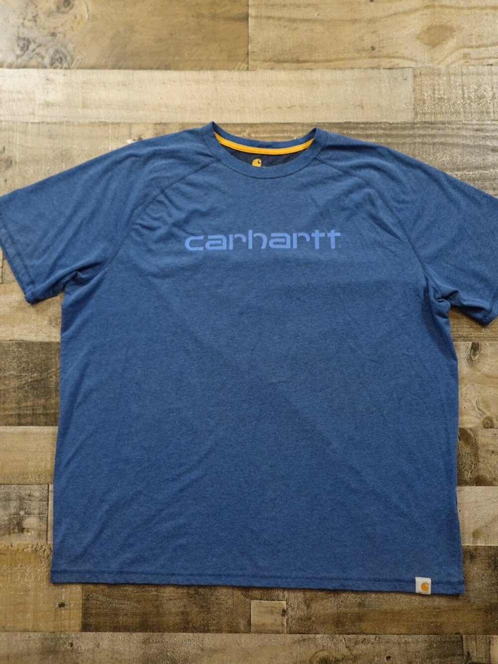 Carhartt Force T-Shirt Men’s 2XL Blue Relaxed Fit Workwear Performance